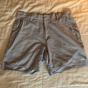 American Apparel Striped Searsucker Shorts